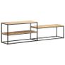 TV Cabinet 180x30x50 cm Rough Mango Wood Image 6