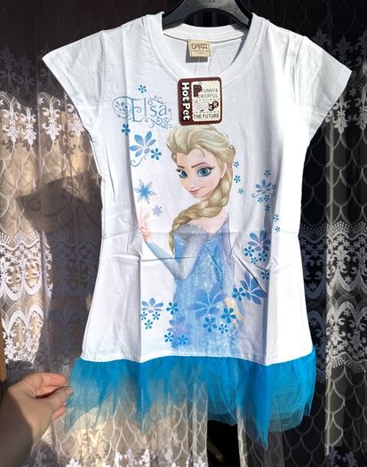 Disney Frozen Elsa Tutu Tunic T-Shirt | New with Tags | Up to 140 cm