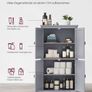 Bathroom Cabinet 4 door Grey Image 3