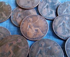 1917 Copper Pennies For Sale.
