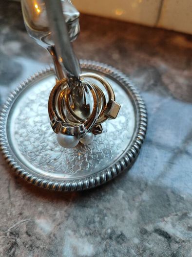 Ring Holder Silver Plated