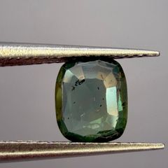 IGI Certified 1.03ct Natural Bi-Color Sapphire. Greenish Blue. Unheated&Untreated