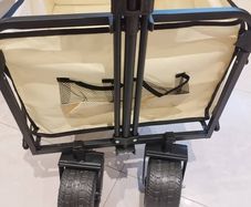 Folding Cart Portable for Market, Camping, Grocery, Beach max 90kg wide wheel's
