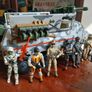 Vintage Lanard Armoured Personnel Carrier,with figures Image 2