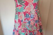 BNWT Zara Trafaluc Collection Pink Floral Dress Low Back Size Small UK8 EU36 Postage included