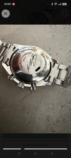 Omega Speedmaster Schumacher 2001