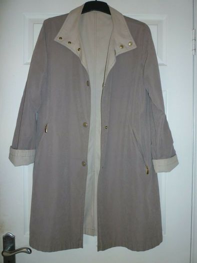 Coat Reversible Faux Suede Debenhams Mink Beige Size 12 / Medium. Mint Condition