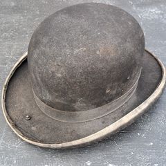 Vintage Black Bowler Hat, Grafton St