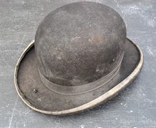 Vintage Black Bowler Hat - Grafton Streets,