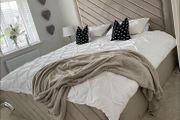 Brand New Framed Beds With Optional Gaslift Ottoman Storage,&amp;  Tufted Sprung Memory Foam Mattresses Instock