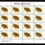 2003 Ireland Irish Beetles (41c Ladybird, 50c Leaf Beetle, 57c Great Diving Beetle, E1Green Tiger Beetle) Commemorative Stamps Sheetlet Plate 1B1B1B1B MNH Image 5