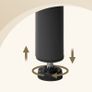 Modern TV Stand 140cm Fluted Glass Storage Cabinet Image 7
