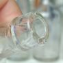 474 - Set of 6 Vintage Clear Glass Cork Screw Top Collectible Decorative Bottles Image 7