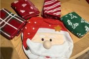 4 Guest Towels &amp; Toilet Cover