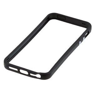 Bumper Case for Apple Iphone 5/5S SE (Black) Free Screen Protector Front Back Hard Plastic Rubber
