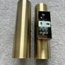 Wall Sconces Pair Brushed Brass Finish Image 2