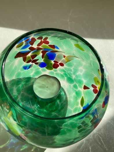 RRP 20stg The Milford Collection mouth blown glass tea light globe FRIENDSHIP