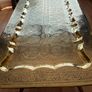 Stunning vintage antique brass folding coffee table Image 7