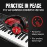 61-Key Keyboard Piano Kit with Stand, Bench, Headphones & Pitch Bend Image 2