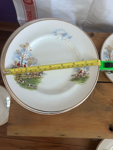 Arklow Pottery Tally Ho pattern plates /bowls
