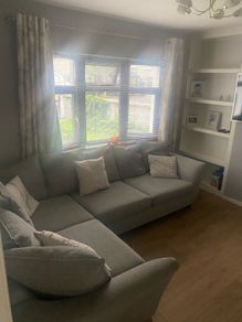 L shape Grey corner sofa