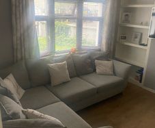 L shape Grey corner sofa