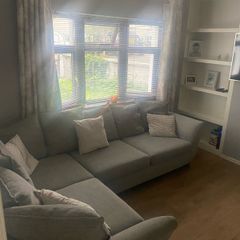 L shape Grey corner sofa