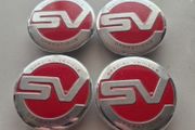 4 x Land Rover Special Vehicle Centre caps.  FREE POST