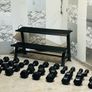 Hex Dumbbells With 2 Tier Rack Image 7