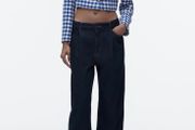 Textured cropped blazer