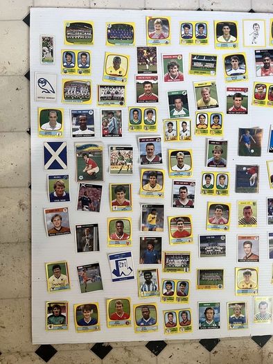 panini football stickers vintage