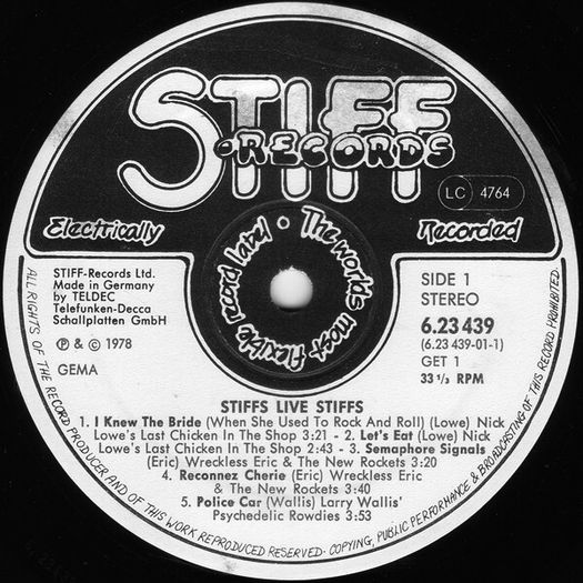 Various  Stiffs Live Stiffs