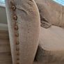 DFS Lawrie Formal Back 4 seater Sofa with  a large round pattern and plan footstool, PRICE DROP OPEN TO OFFERS Image 6
