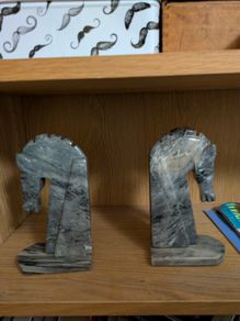 Vintage onyx bookends