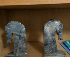 Vintage onyx bookends