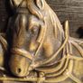 Vintage Solid Brass Horse Plough Coat Rack Image 10