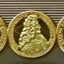 West Germany  5 Deutsche Mark Germanic Museum Silver plated gold gilt Proof XXL - 140 grams Image 3