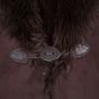 Valerie Stevens Chocolate Brown Faux Suede Fur Lined Toggle Waistcoat Gilet Size L/XL Image 3