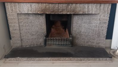 Beautiful Granite Fireplace