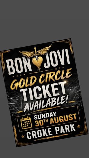 Gold Circle Bon Jovi Ticket