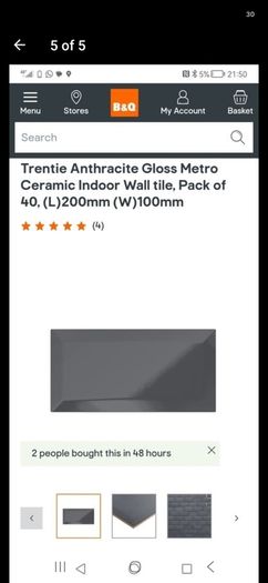Grey Subway tiles
