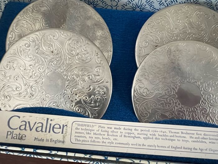 Silver plate table setting