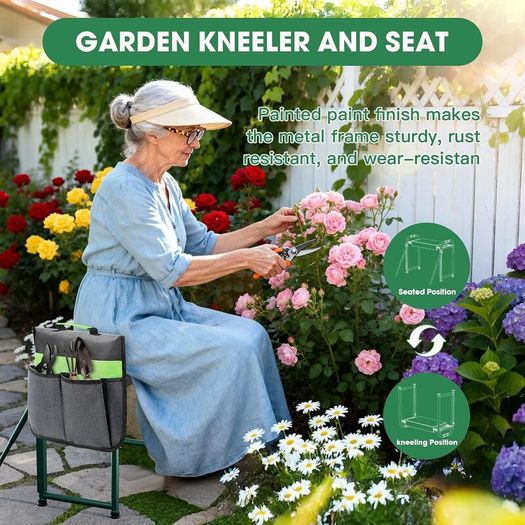 Onadak Heavy Duty 500lb Foldable Garden Kneeler with Support Legs - Brand New