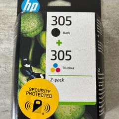 HP printer ink cartridges 305 black and 305 colour