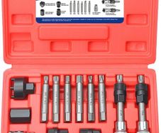 13Pcs Alternator Pulley Removal Tool Kit Alternator Pulley Removal Tool Car Pulley Removal Decoupling Puller tools
