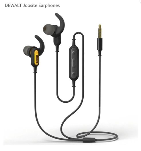 DeWalt Jobsite aux wired earphones