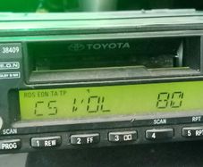 Toyota Starlet Celica & Others Fujitsu Ten TF 4301 Single DIN Radio Headunit with Cassette Player