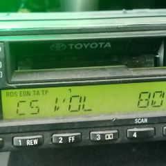 Toyota Starlet Celica & Others Fujitsu Ten TF 4301 Single DIN Radio Headunit with Cassette Player