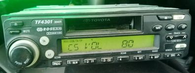Toyota Starlet Celica & Others Fujitsu Ten TF 4301 Single DIN Radio Headunit with Cassette Player