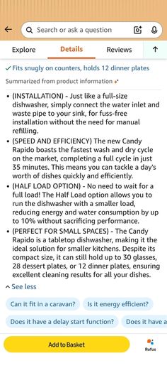 countertop dishwasher